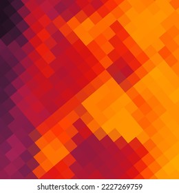 Color pixel background in polygonal style. Vector template for presentations, advertisements, brochures, banners and more.