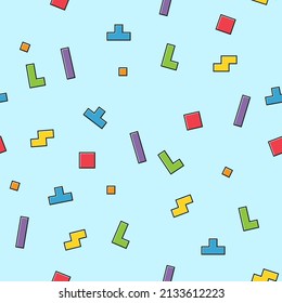 Color pixel design pattern, puzzle style pattern , logic fun game vector illustration .