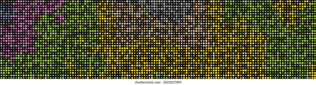 Color Pixels Cloud Abstract Computational Generative Art background illustration