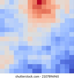 Color Pixels Cloud Abstract Computational Generative Art Background Illustration