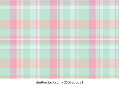 Color plaid tartan check, white textile background pattern. Intense seamless texture vector fabric in light and red colors palette.