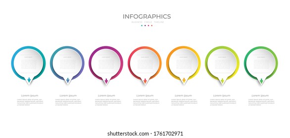 
placa de color del color de papel de origami de gráfico circular en plantilla info-gráfica vectorial para la gráfica de presentación de diagrama
y concepto de negocio con opciones de 5 a 6 elementos