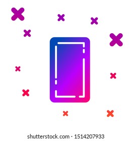 Color Playing card back icon isolated on white background. Casino gambling. Gradient random dynamic shapes. Vector Illustration
