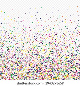 Color Polka Festival Transparent Background. Independence Splash Texture. Transparent Round Invitation. Yellow Dust Top Banner.