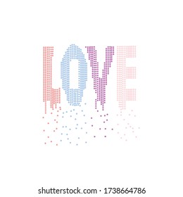 color polka text tee illustration art vector