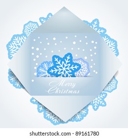 Color polygonal christmas greeting card. Place your text here
