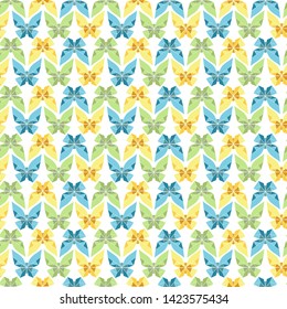 Color Polygonal Geometric Butterfly pattern