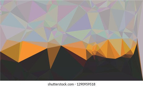 Color Polygonal Mosaic Background, Low Poly Style, Vector illustration, Business Design Templates, Shining polygon pattern, geometric image in Origami style with gradient. Bright template for web site