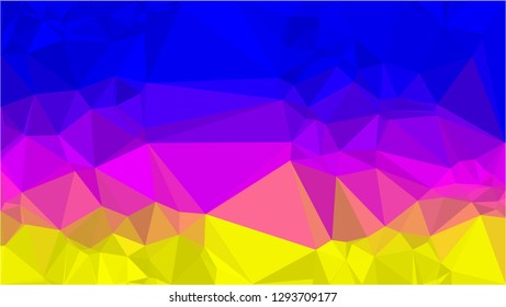 Color Polygonal Mosaic Background, Low Poly Style, Vector illustration, Business Design Templates, Shining polygon pattern, geometric image in Origami style with gradient. Bright template for web site