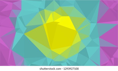 Color Polygonal Mosaic Background, Low Poly Style, Vector illustration, Business Design Templates, Shining polygon pattern, geometric image in Origami style with gradient. Bright template for web site