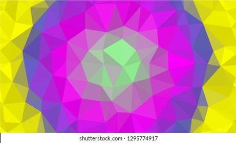 Color Polygonal Mosaic Background, Low Poly Style, Vector illustration, Business Design Templates, Shining polygon pattern, geometric image in Origami style with gradient. Bright template for web site