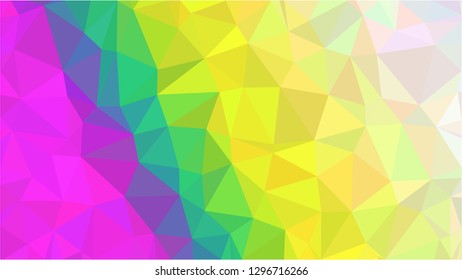 Color Polygonal Mosaic Background, Low Poly Style, Vector illustration, Business Design Templates, Shining polygon pattern, geometric image in Origami style with gradient. Bright template for web site
