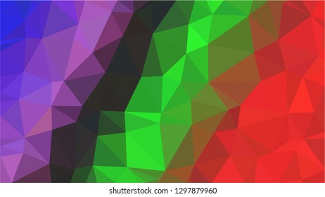 Color Polygonal Mosaic Background, Low Poly Style, Vector illustration, Business Design Templates, Shining polygon pattern, geometric image in Origami style with gradient. Bright template for web site