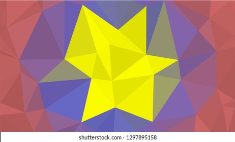 Color Polygonal Mosaic Background, Low Poly Style, Vector illustration, Business Design Templates, Shining polygon pattern, geometric image in Origami style with gradient. Bright template for web site
