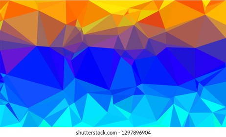 Color Polygonal Mosaic Background, Low Poly Style, Vector illustration, Business Design Templates, Shining polygon pattern, geometric image in Origami style with gradient. Bright template for web site