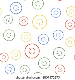 Farbschalter-Symbol einzeln auf weißem Hintergrund. Beginnen Sie mit dem Unterschreiben. Vektorgrafik.