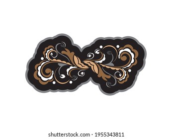 Color print with flowers in Simple style. Good for clothing and textiles. Vector illustration.