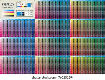 color test pattern for inkjet printer