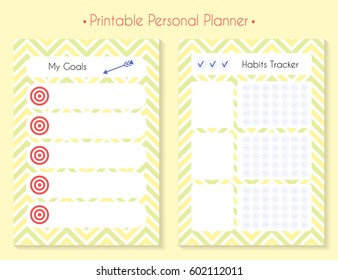 Color printable planner set