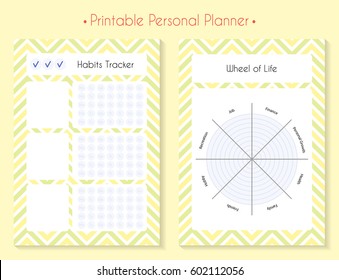 Color printable planner set