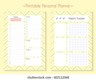 Color printable planner set