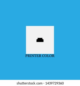 color printer icon sign signifier vector