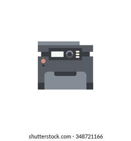 Color printer icon.Equipment for office work. Copy and scan machine.