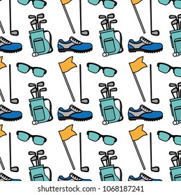 color professional golf sport things background