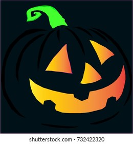 Color pumpkin background