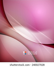 Color purple and light, waves and lines. Abstract background