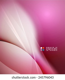 Color purple and light, waves and lines. Abstract background