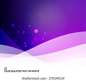 Color purple and light, waves and lines. Abstract background
