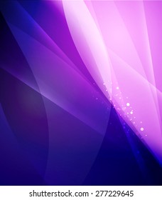 Color purple and light, waves and lines. Abstract background