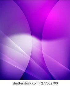 Color purple and light, waves and lines. Abstract background