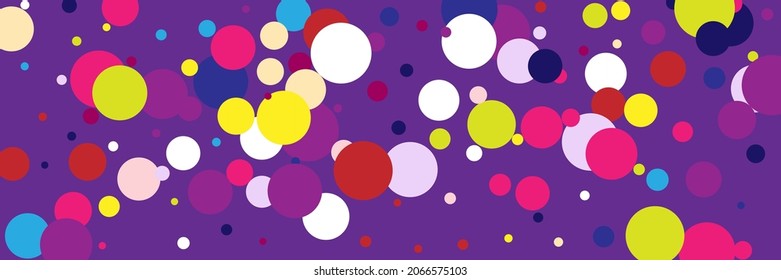 Color Purple Violet Play Children Green Background. Kids Multicolor Beige Dark Yellow Pattern. Pink Rainbow Vivid Pastel Vibrant Bright Composition. Circles Red White Indigo Blue Background.
