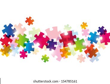 Color puzzle background for Your design