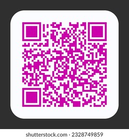 Color QR code. Quick Response code. Marketing and inventory management. Tracking and identification of products. Vector illustration.
