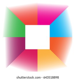 color radial logo