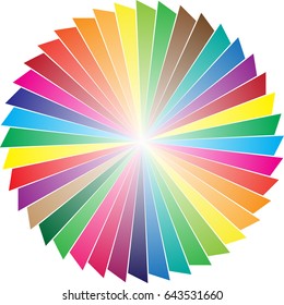 color radial logo
