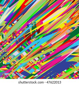 color rain, abstract vector art illustration