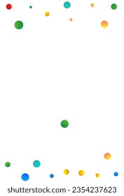 Color Rain Carnaval Vector White Background. Christmas Dot Illustration. Celebration Shine Postcard. Falling Splash Invitation Wallpaper.