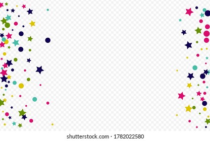 Color Rain Carnival Transparent Background. Celebrate Dot Pattern. Celebration Round Design. Orange Shine Happy Invitation.