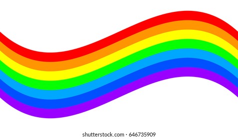 Color rainbow flag - for stock