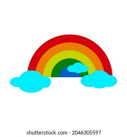 Color rainbow icon illustration vector