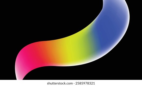 Color rainbow Light effect wave gradient