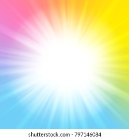 Color Rainbow Sunny Background Your Design Stock Vector (Royalty Free ...