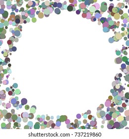 Color random dot background - trendy vector illustration from colorful circles with shadow effects