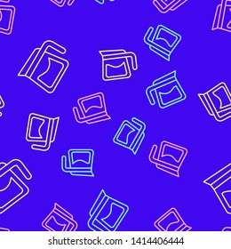 Color random seamless pattern. American coffee. Coffee time. Beautiful illustration of types of coffee