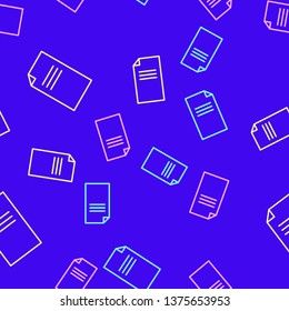 Color random seamless pattern Business paper icons