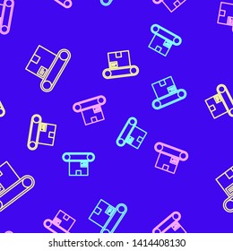 Color random seamless pattern Conveyor Belt Icon